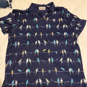 Original Penguin Blue Polo with Nautical Sailboat Design